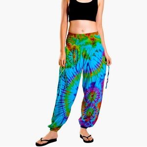 Women Tie dye hippie palazzo pants